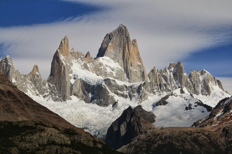 Las agujas de granito del cerro Fitz Roy, Parque Nacional Los Glaciares